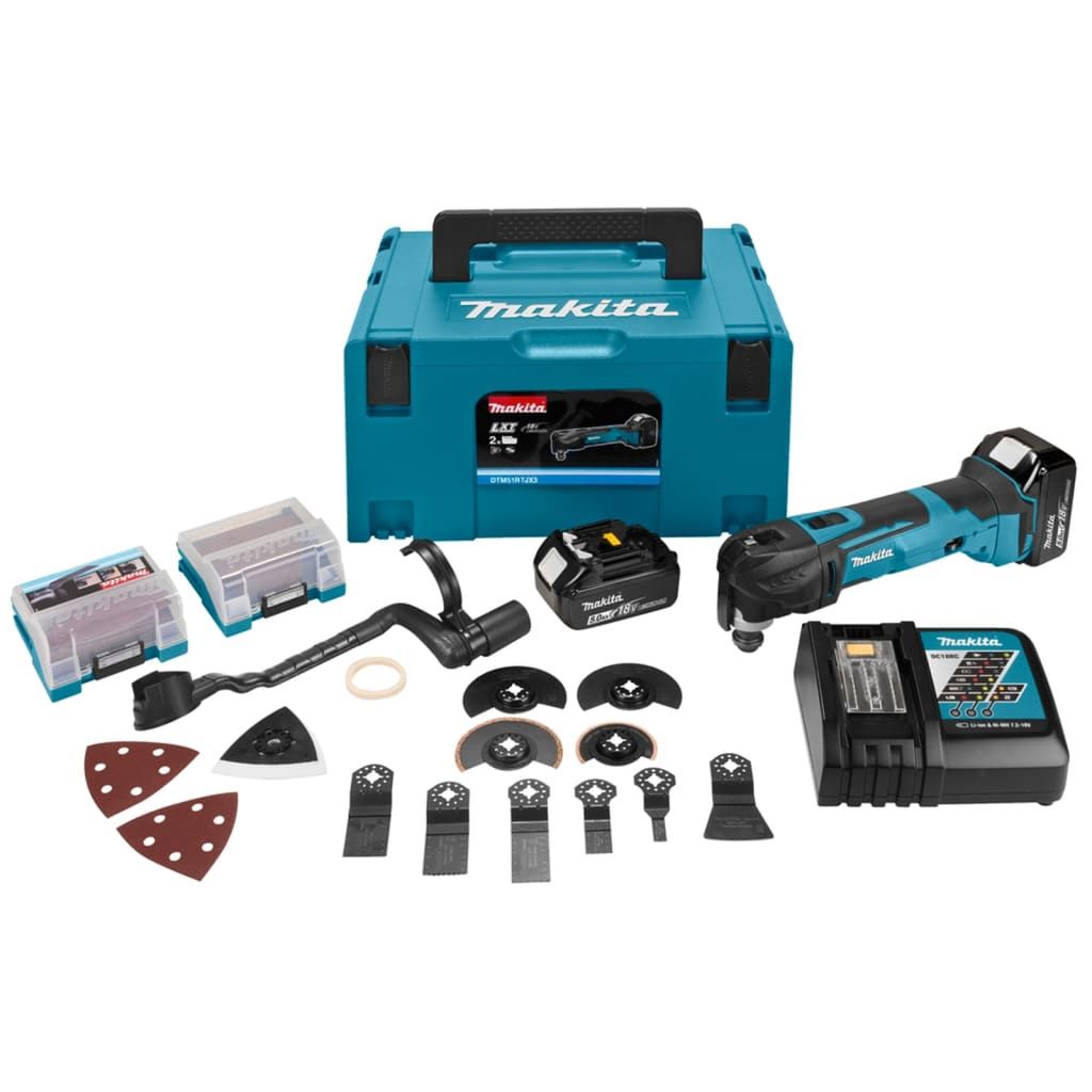 Makita Akku-Multifunktionswerkzeug 18 V Blau und Schwarz