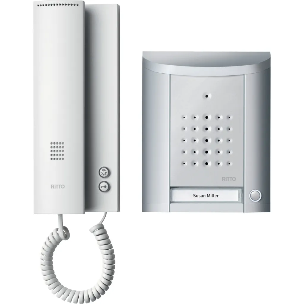 Interphone pour maison familiale Ritto 1841120 Schneider pack argent