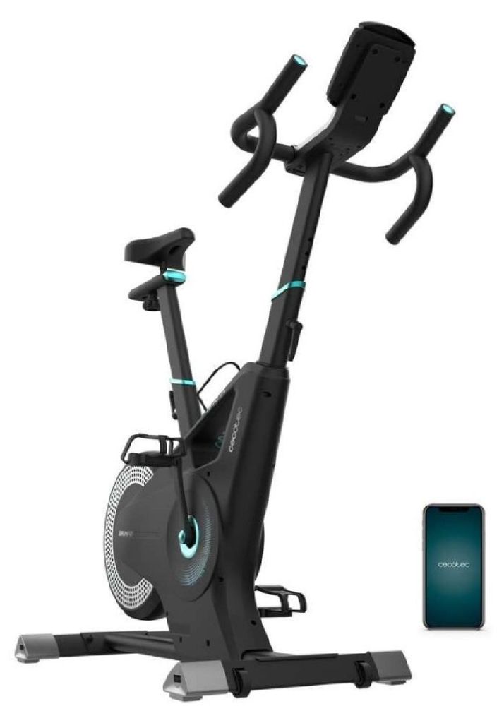 Cecotec DrumFit Indoor Eolo, Schwarz, Edelstahl, Magnetischer Fahrradtrainer