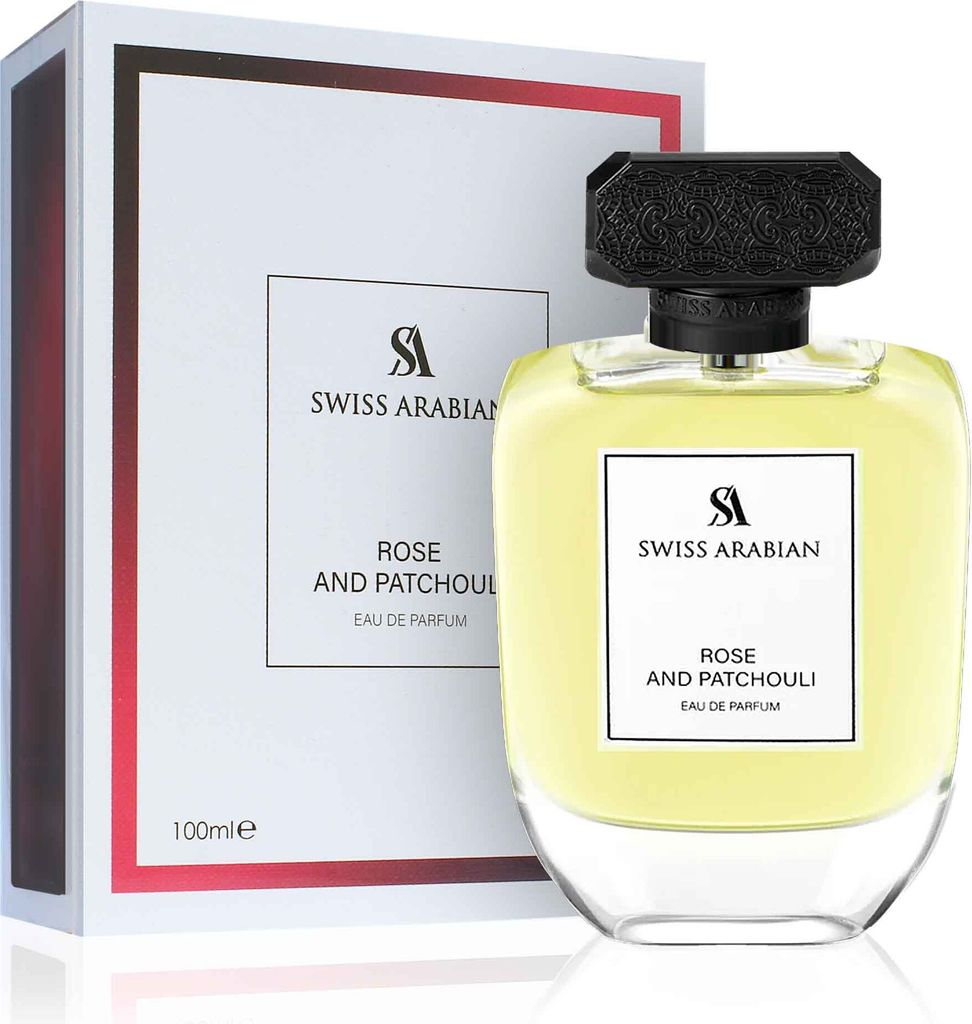 A perfume bottle and its box are displayed against a white background.
