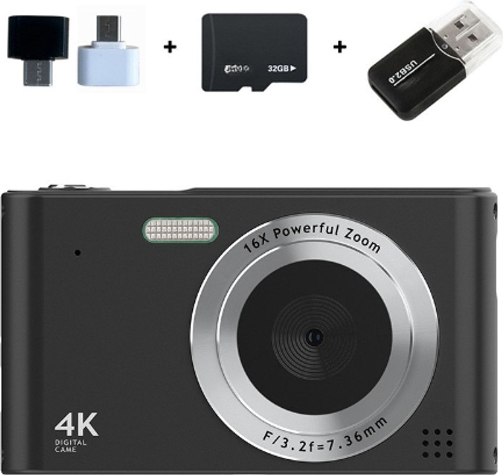 ZELURXX 64GB CCD Retro Kamera, Momente jederzeit Produktbild 
