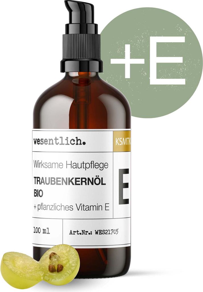 Bio Pflegeöl mit Vitamin E für Haut, Haare und Nägel – schützend und pflegend
