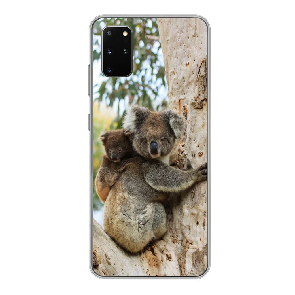 MuchoWow Handyhülle Schutzhülle Hülle für Samsung Galaxy S20 Plus Koalas - Kind - Baum - Kinder - Junge - Mädchen Silikon Softcase Handy Hü...