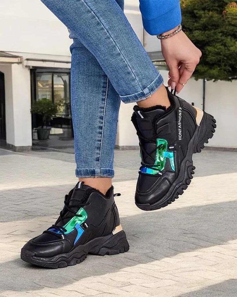 Damen Stoff-Sneakers Potomi Schwarz, leichte Produktbild 