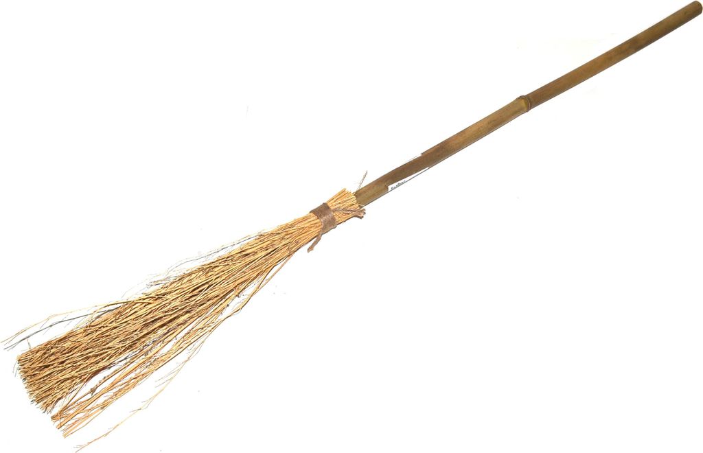 Scopa della strega 94 cm bambù+spazzola Immagine del prodotto 