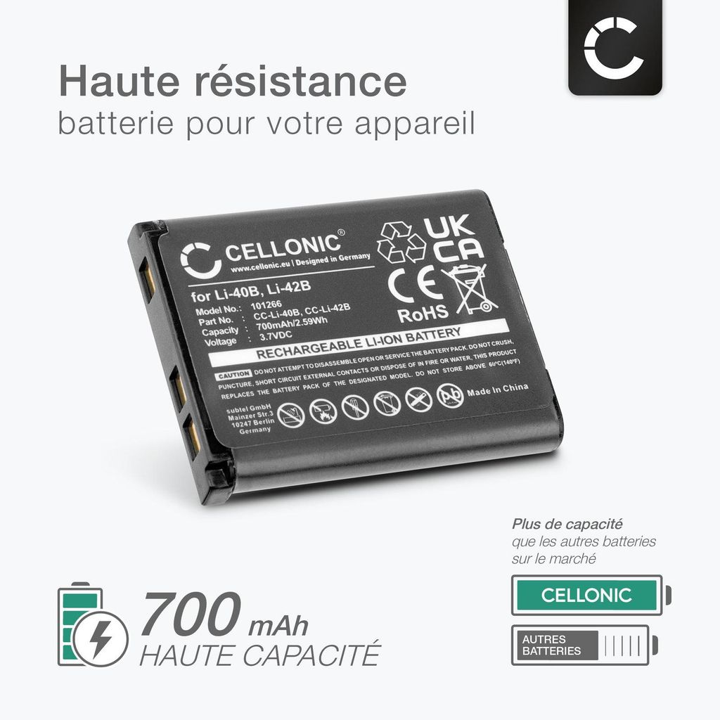 CELLONIC Batterie compatible avec Fuji FinePix J10, J100, Image du produit 