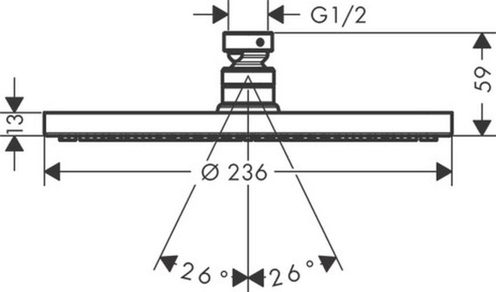 hansgrohe Raindance S Kopfbrause 240 1-jet, 27623700
