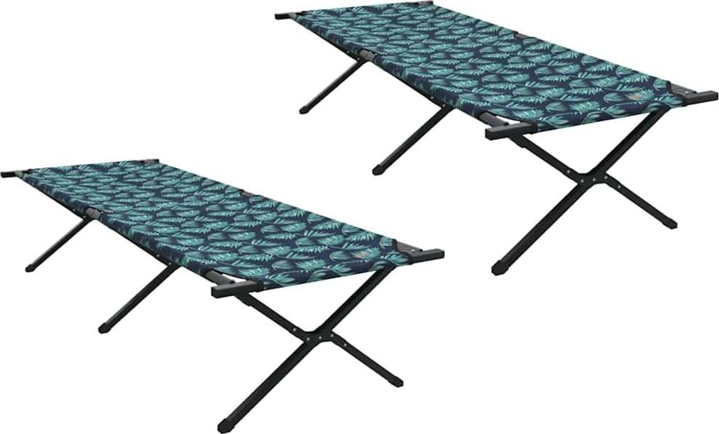 Klapp Schlafbett fürs Camping Blatt 2 pcs Wald 210 x 80 x 46 cm