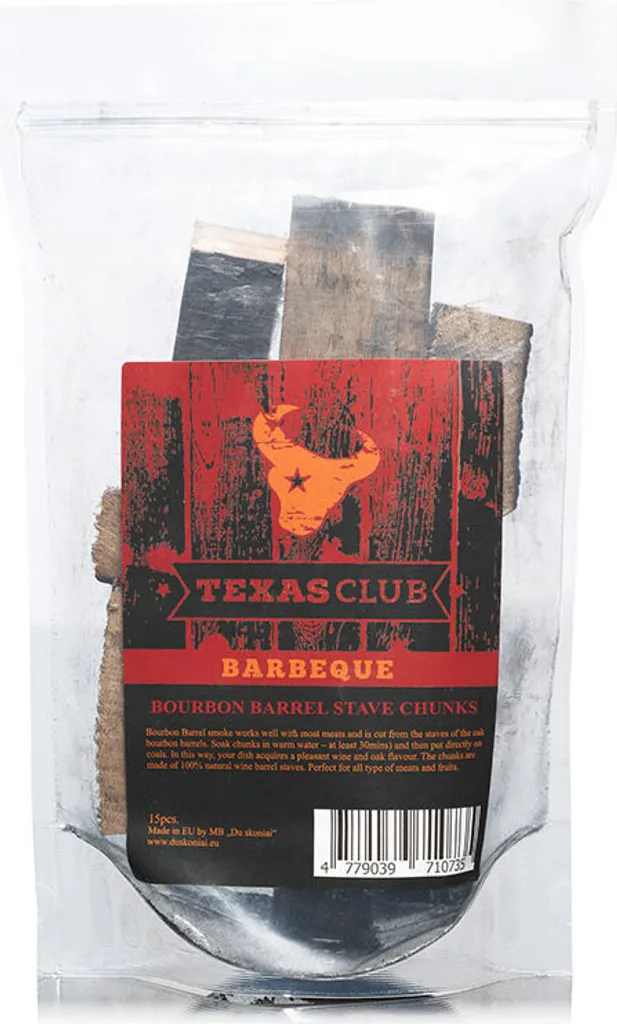 Blocs de fumage pour barbecue Texas Club Bourbon : l'allié des grillades