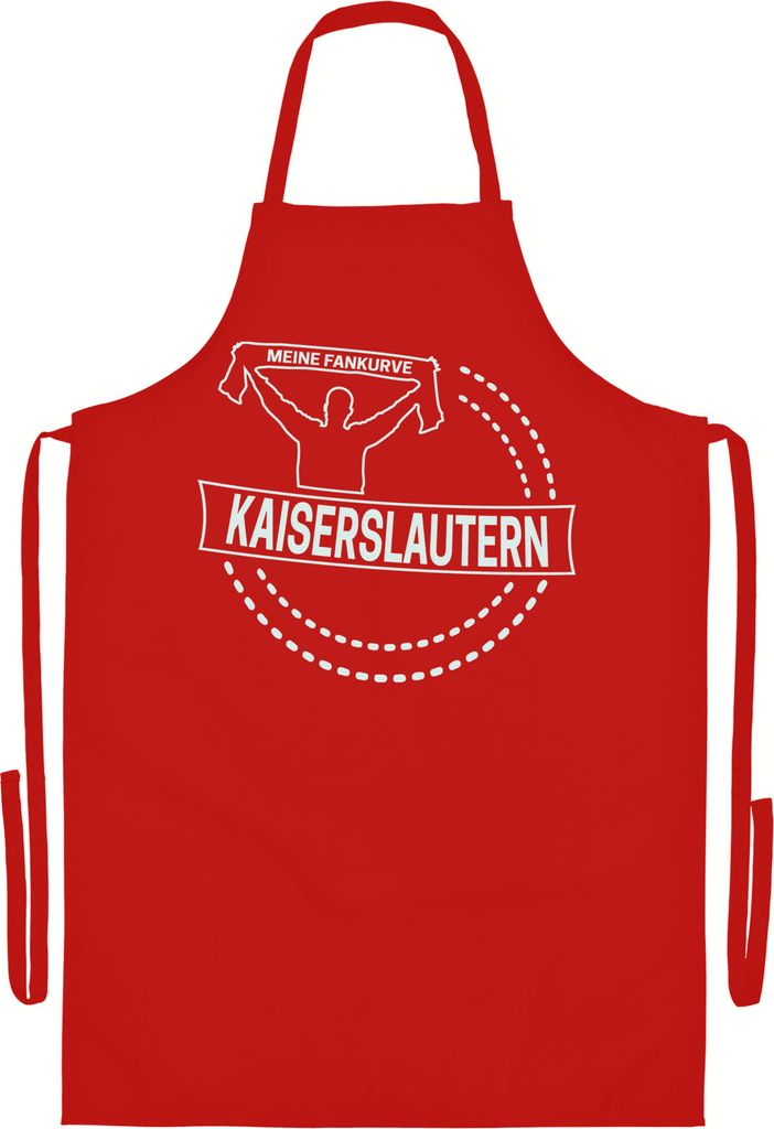 multifanshop Grillschürze - Kaiserslautern - Meine Fankurve, rot, Größe one size