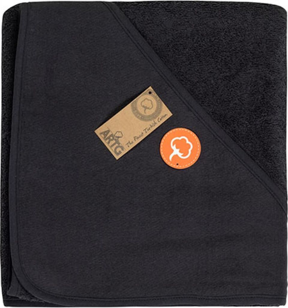 A&R 732.50 | PRINT-Me Baby Hooded Towel Kapuzenhandtuch - 100 x 100 cm - Farbe: Black - Größe: 100 x 100 cm