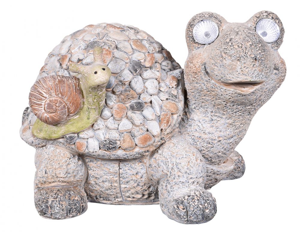 Tortue solaire Nohel Garden 20x16x24cm Image du produit 
