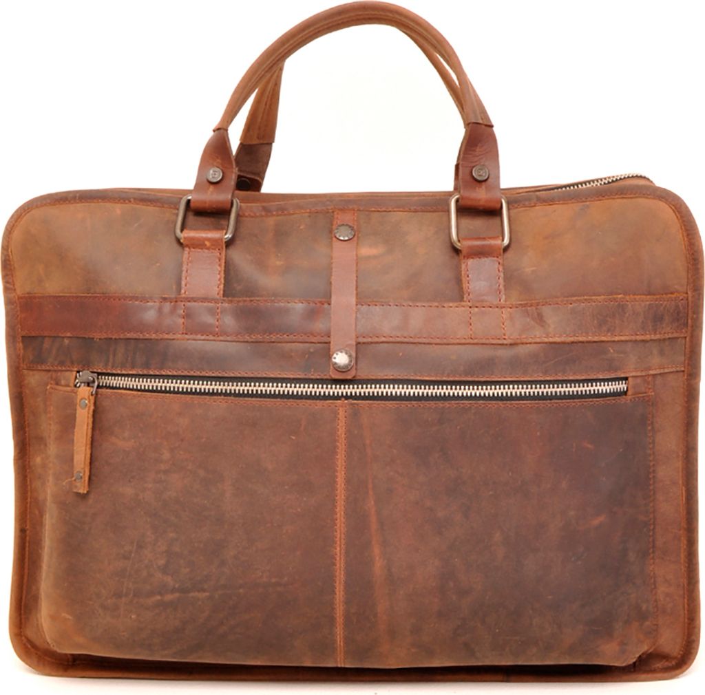 Berba - Leren LaptopTasche 17 inch Herren | Bruin -