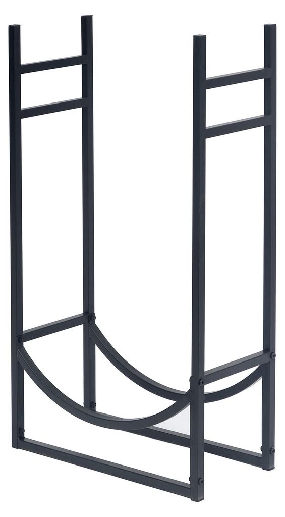home24 Feuerholz-Regal - Metall - Schwarz Produktbild 