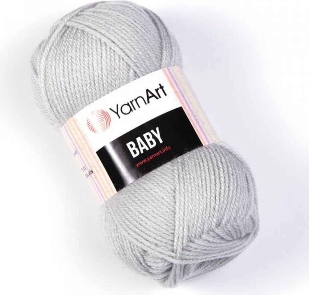Yarn Art Baby 855 Light Grey Strickgarn Produktbild 