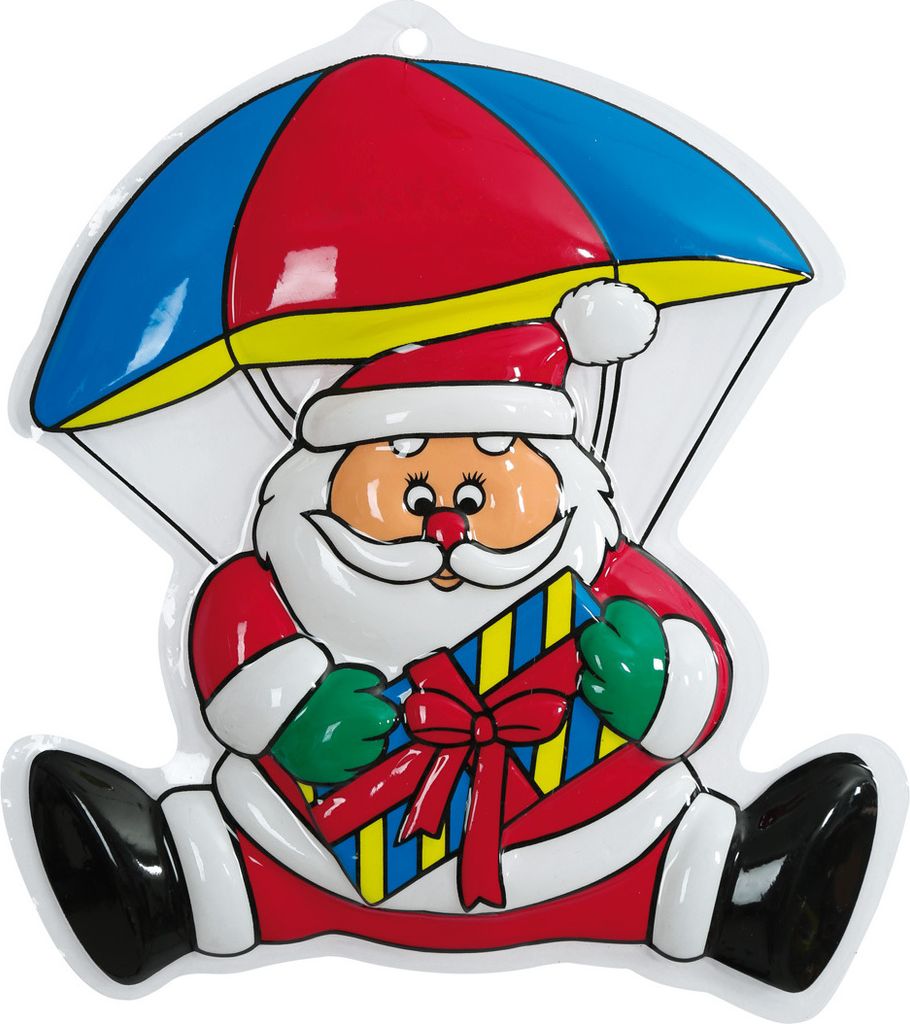 Wand Deko Bild Nikolaus Weihnachtsmann Weihnachten Produktbild 