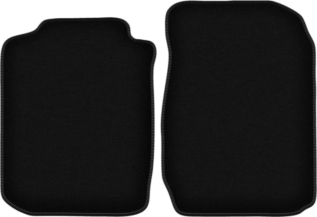 Wielganizator Tappetini anteriori in velluto per Toyota Corolla E11 (1997-2001, hatchback) neri, set 2 pz, con fissaggi