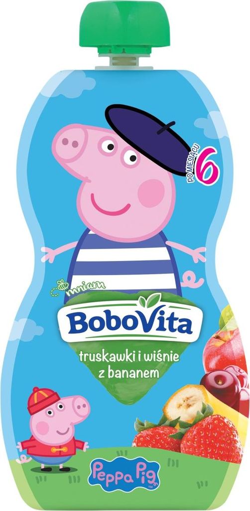 BoboVita Mus Erdbeere-Kirsche mit Banane für Kinder ab dem 6. Monat 100 g