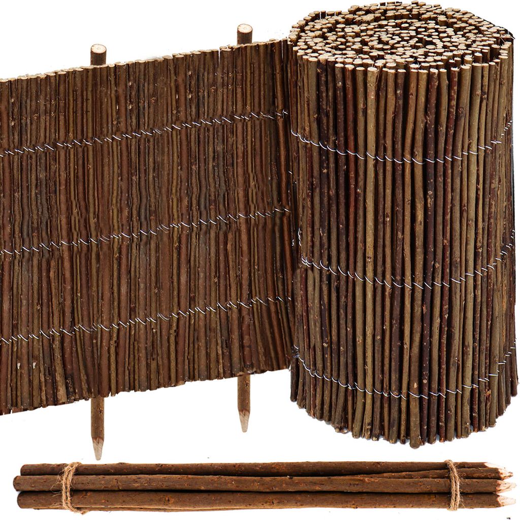 Ohraničenie záhonu z vŕbového prútia, rolka 300 x 40 cm s Obrázok produktu 