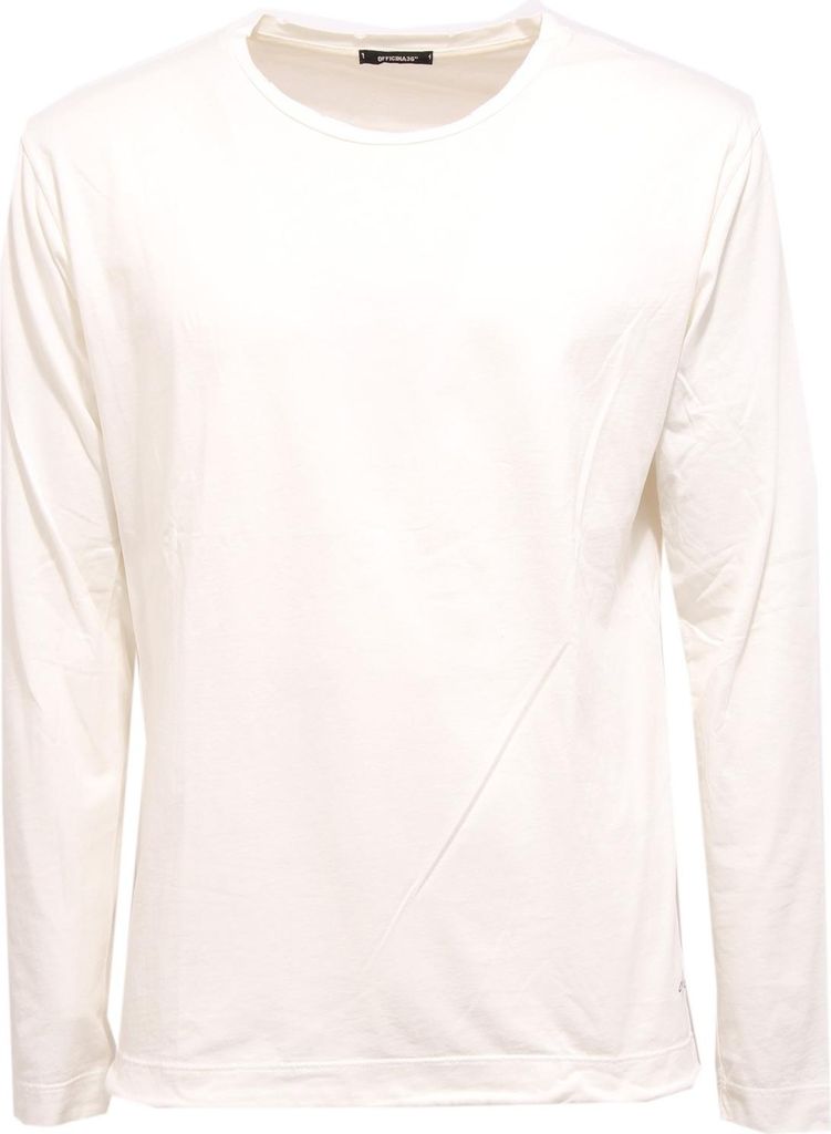 8495AA maglia uomo forata OFFICINA36 lochte aus weißem T-shirt Mann