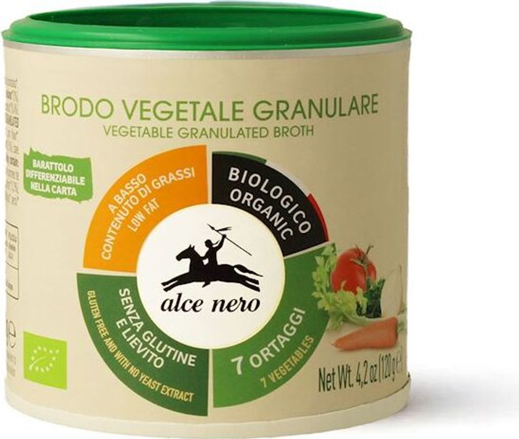 BEZLEPKOVÝ GRANULOVANÝ ZELENINOVÝ VÝvar, 120 g - ALCE NERO Obrázok produktu 