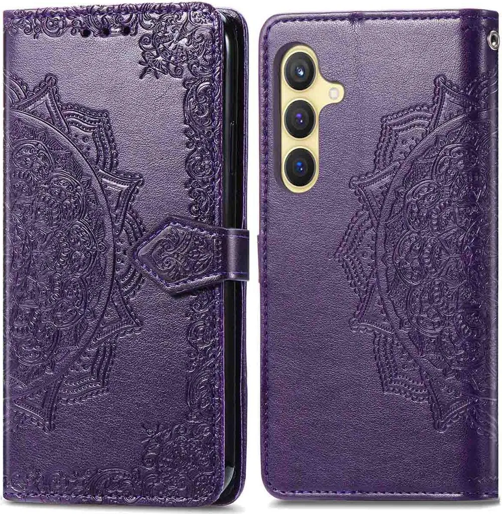 Custodia Samsung S24 Plus imoshion Mandala | Cover Portafoglio Viola