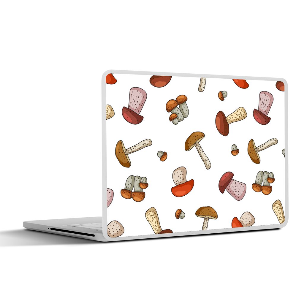 MuchoWow Laptop Aufkleber Sticker Cover Pilz - Muster - Cartoon 36.5x27.5 cm - Laptop-Sticker
