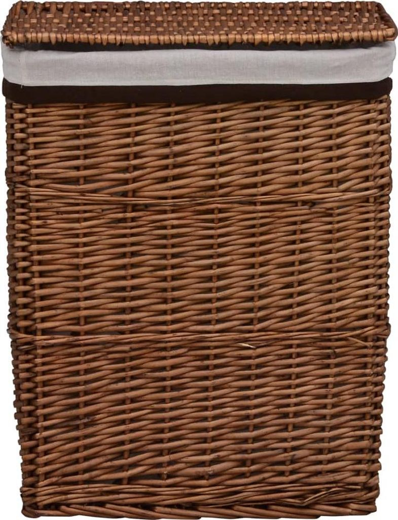 kôš na bielizeň vidaXL Brown Wickerwork Obrázok produktu 