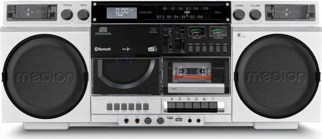 Kazetový magnetofón MEDION P66538 (retro ghetto blaster s Obrázok produktu 