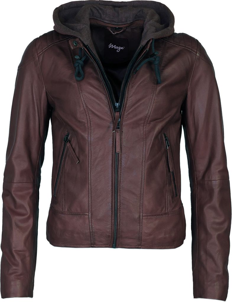 Maze Lederjacke 42021133 Damen dark brown M