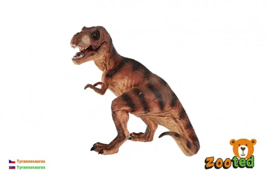 Tirannosauro zootato in plastica 23 cm in borsa