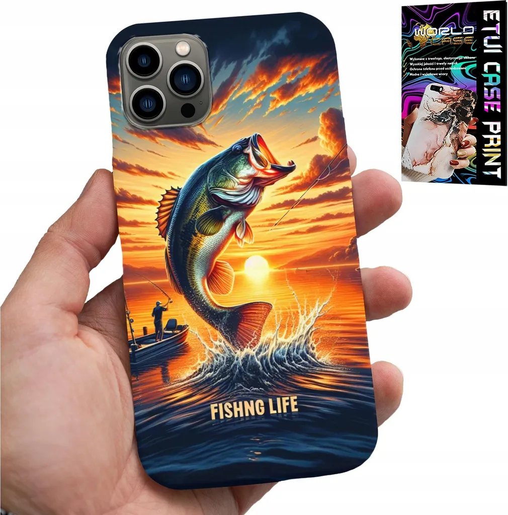 Offerta Custodia iPhone 12 Pro Max Canna da Pesca + Vetro Pro