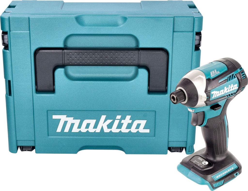 Makita DTD 154 ZJ Akku Schlagschrauber 18 V 175 Nm 1/4" Brushless + Makpac - ohne Akku, ohne Ladegerät