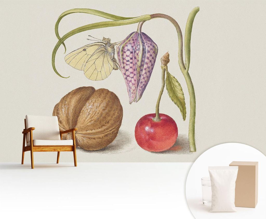 Fototapete - 416x254 cm - Tapete - Wandtapete - Wandbilder - Dekofolie - Tapete Folie - Wand - Dekoration - Wohnzimmer - Schmetterlingspflanze