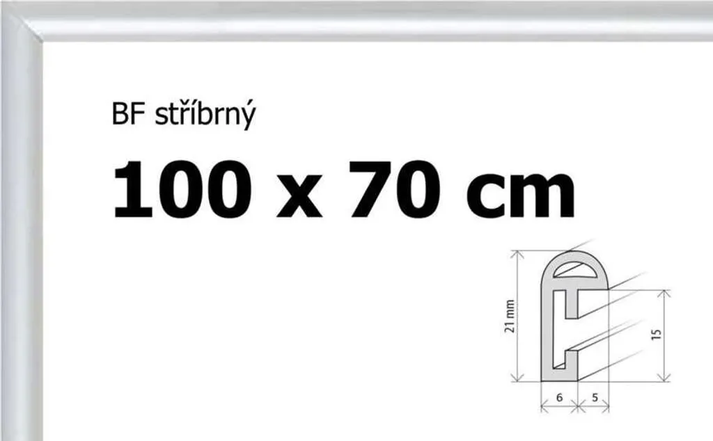 Cornice Puzzle Argento BFHM 100x70 | Arreda con i tuoi Ricordi