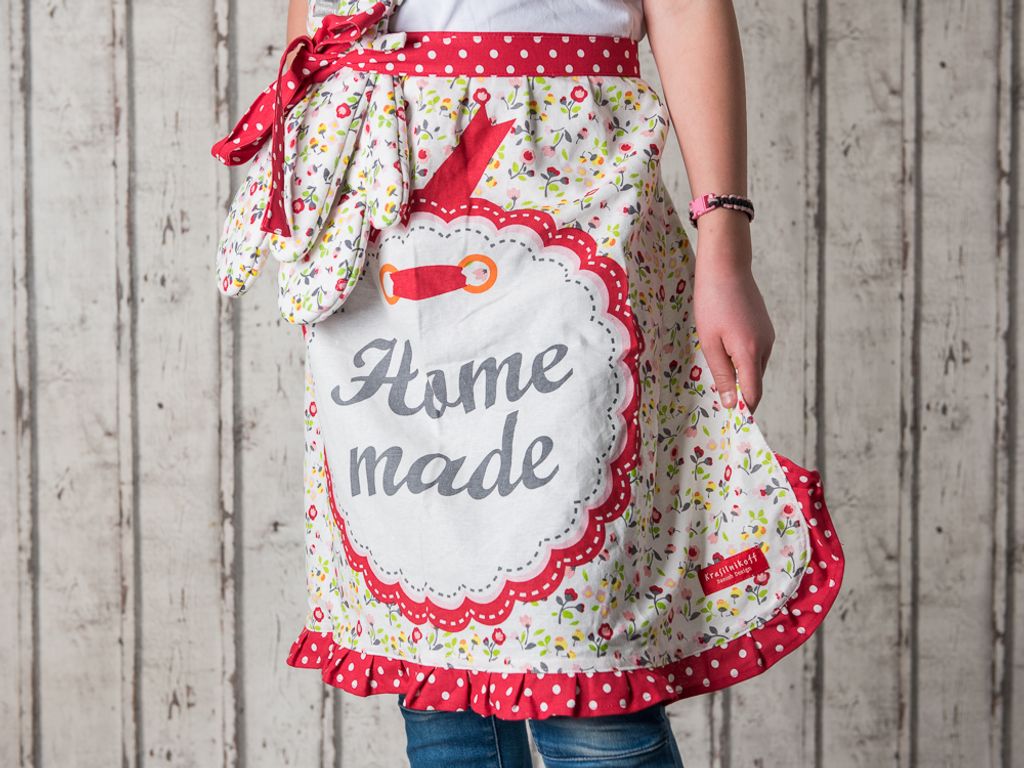 Krasilnikoff Küchenschürze "Home made"