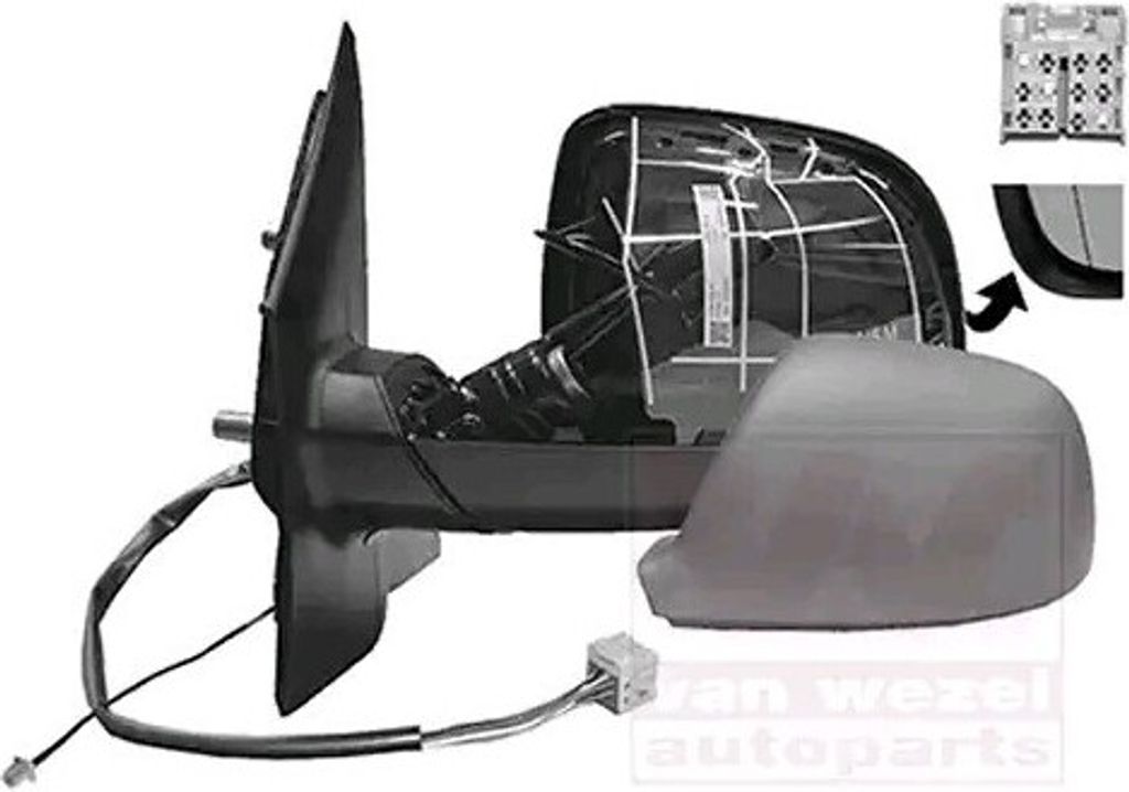 VAN WEZEL 5790827 Specchietto retrovisore esterno sinistro Immagine del prodotto 