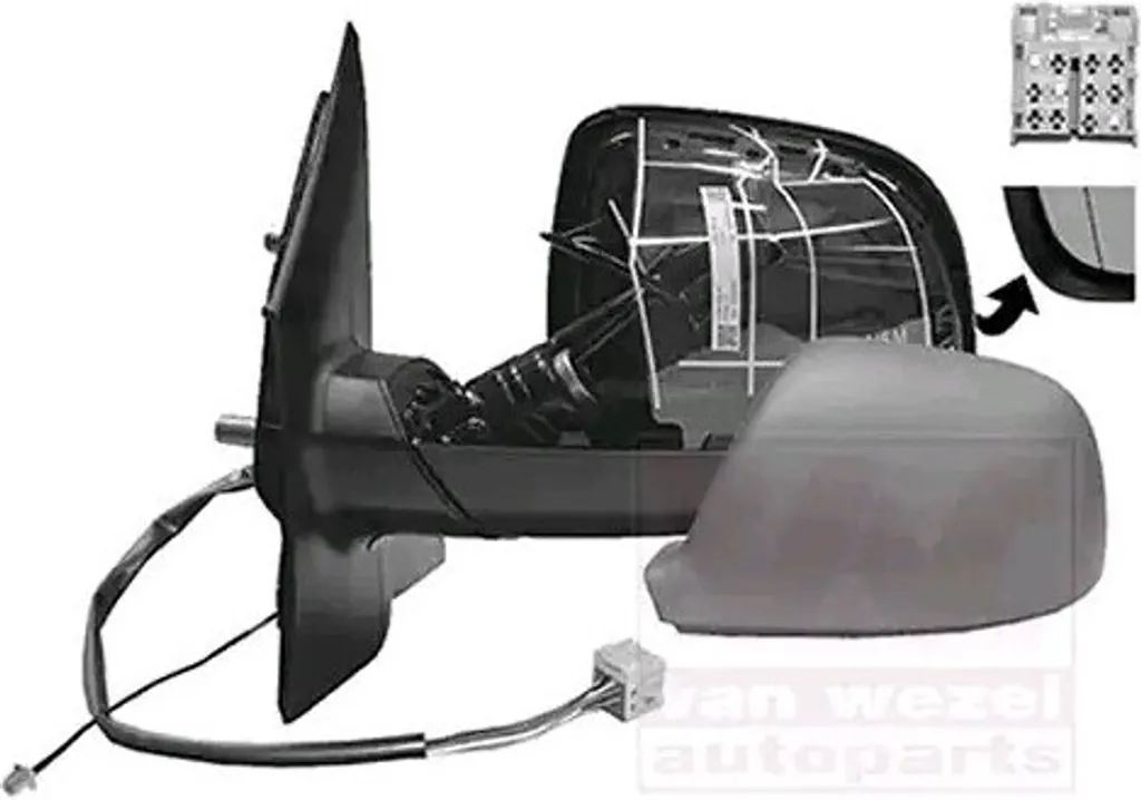 VAN WEZEL 5894807 Rétroviseur extérieur gauche pour VW Transporter T5