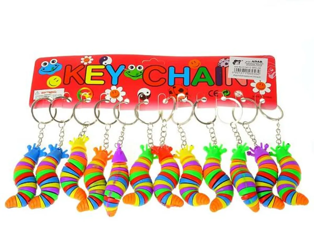 Stock 12 Pz Portachiavi a Lumaca Adar 569584 - Ideale per Rivenditori