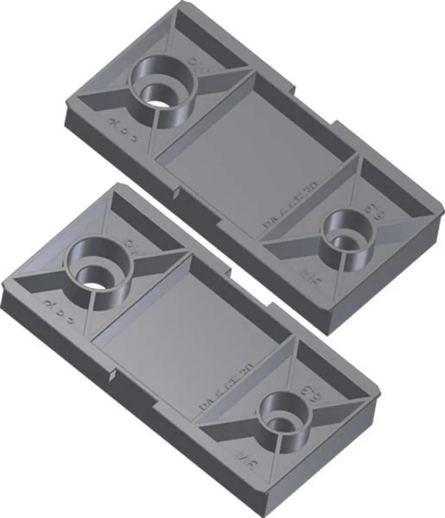 Supporto per Ciabatta Elettrica - Binario Plastica 5 Posti Spine
