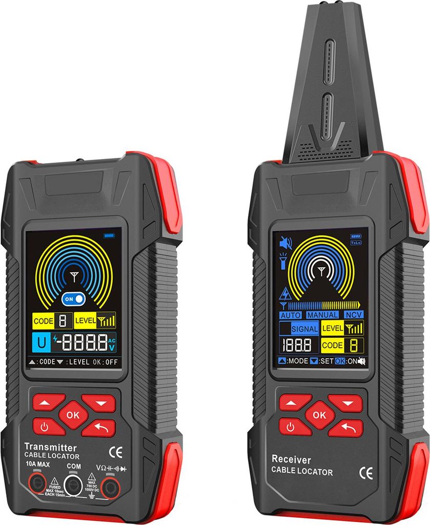 Multifunktionaler Kabelsucher, Drahtdetektor, digitales Multimeter mit 60.000 Zählwerten und Taschenlampe zur Fehlersuche bei Kurzschlüssen in un...