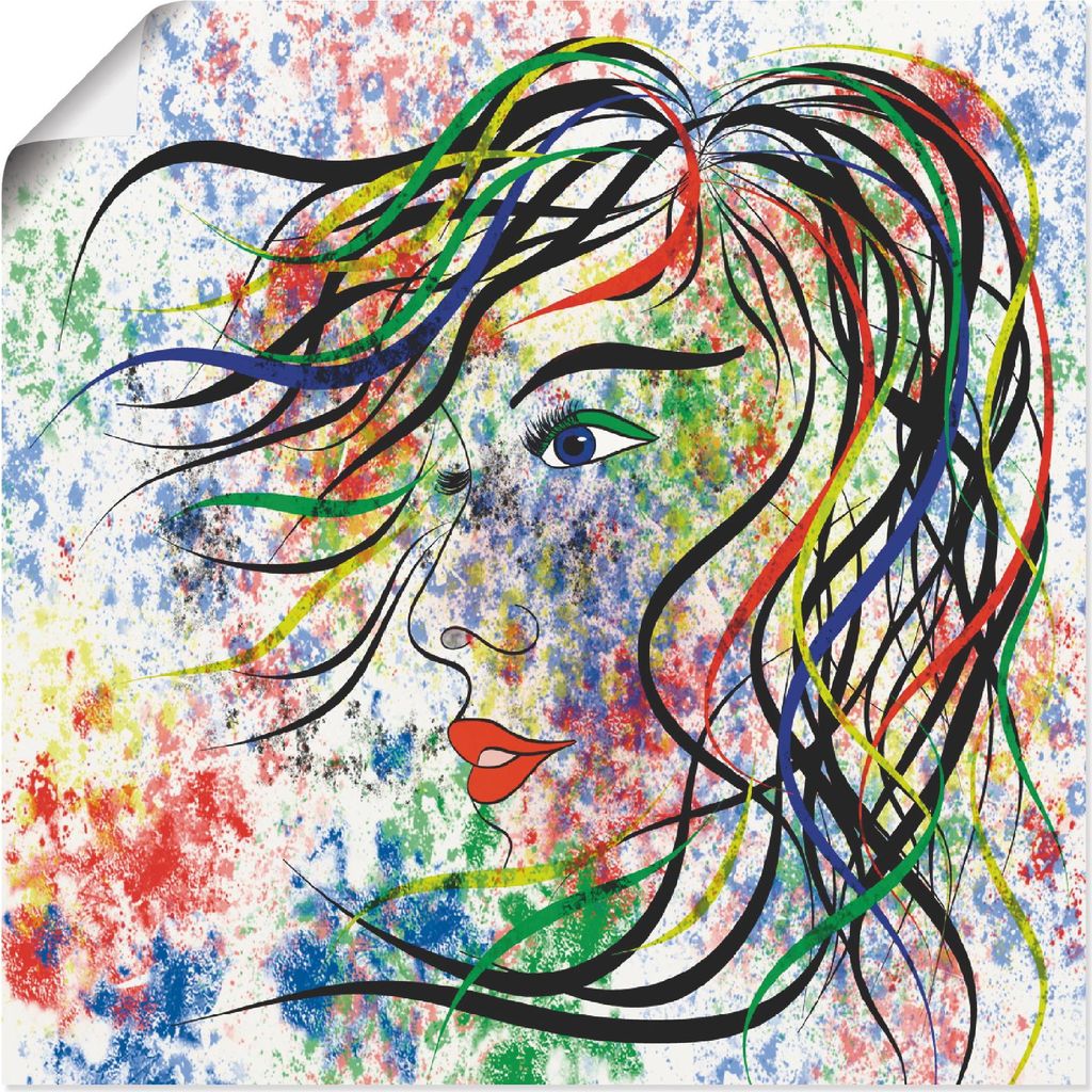 ARTland Poster Modern Porträt Größe: 70x70 cm