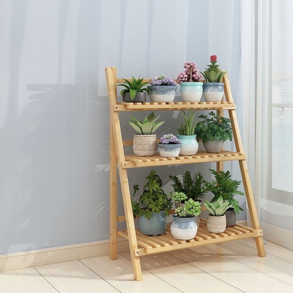 Bambusständer, Blumenständer, Blumenleiter, Blumenbeet Produktbild 5