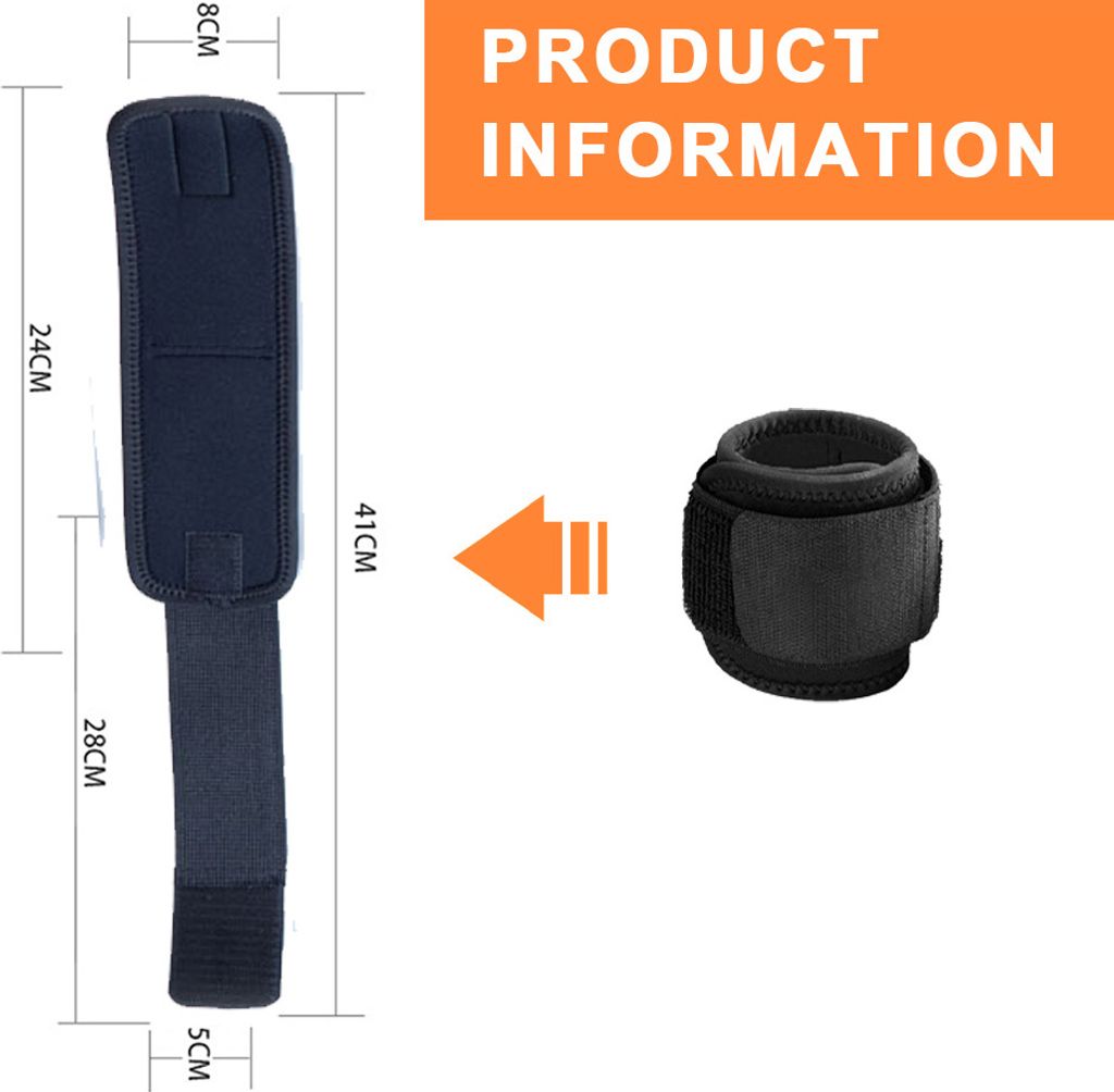 Handgelenkstütze Handbandage mit Klettverschluss für Sport Produktbild 2