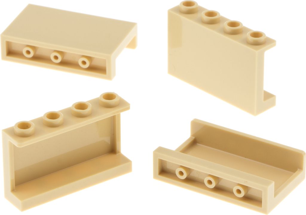 4x Lego Fenster Panele 1x4x2 beige Stützen Wand Harry Potter 6195544 14718