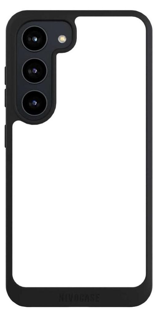 NIVOCASE Handyhülle für Samsung Galaxy S23 Hülle NIVOpure Case Schwarz Farbe einfarbig weiß