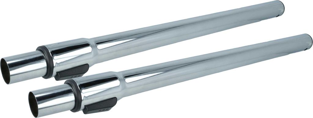 vhbw 2x Staubsaugerohr kompatibel mit Rowenta Silence Force Cyclonic Upgrade Staubsauger - 32mm Anschluss, 58 - 96 cm lang verchromt