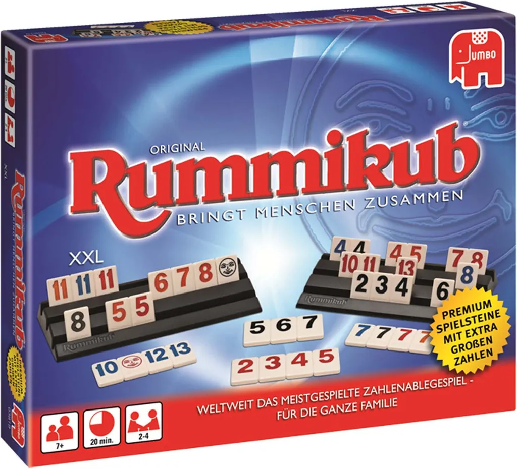 Rummikub Original XXL Finissez-en avec les Chiffres Trop Petits