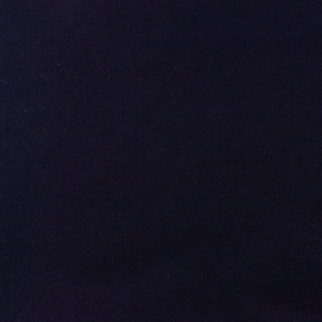 Baumwolljersey BENJAMIN Dunkelblau uni, 200 g/m², ca. 0,5 m lang, ca. 1,50 m breit, Stoffe Meterware, Baumwolle