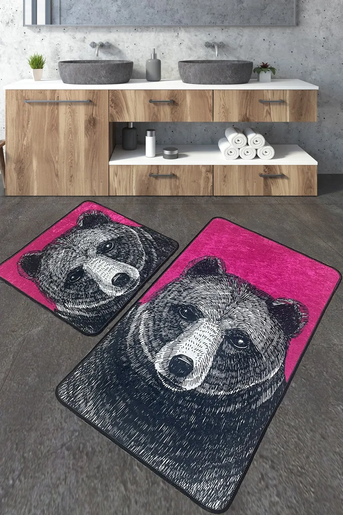 Mijolnir, Rincha- CHL1130, Multicolore, Tappetini da bagno, 700 gr/m², 100% POLIESTERE